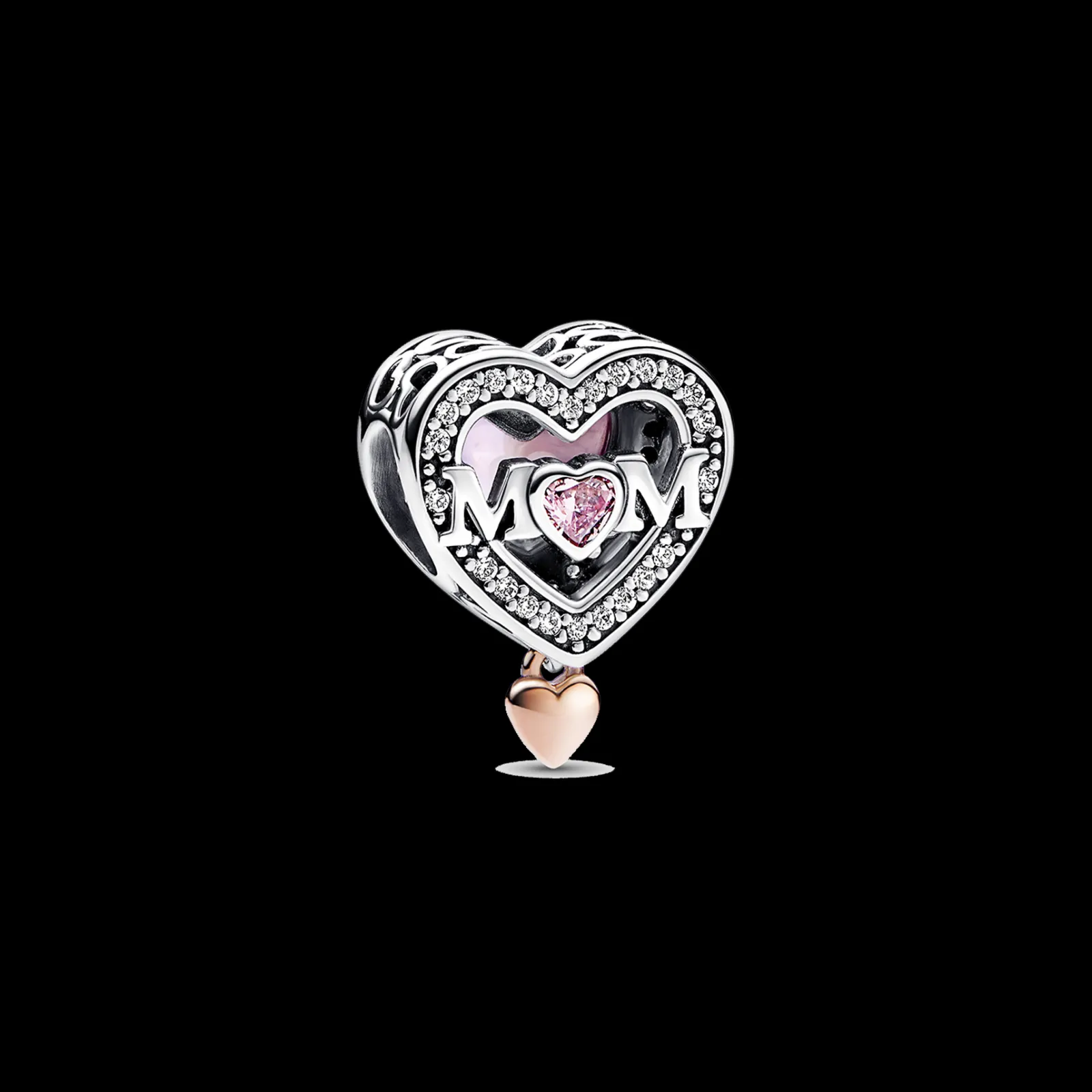 Conta Mum Heart Com Zirconias-Pandora Cheap