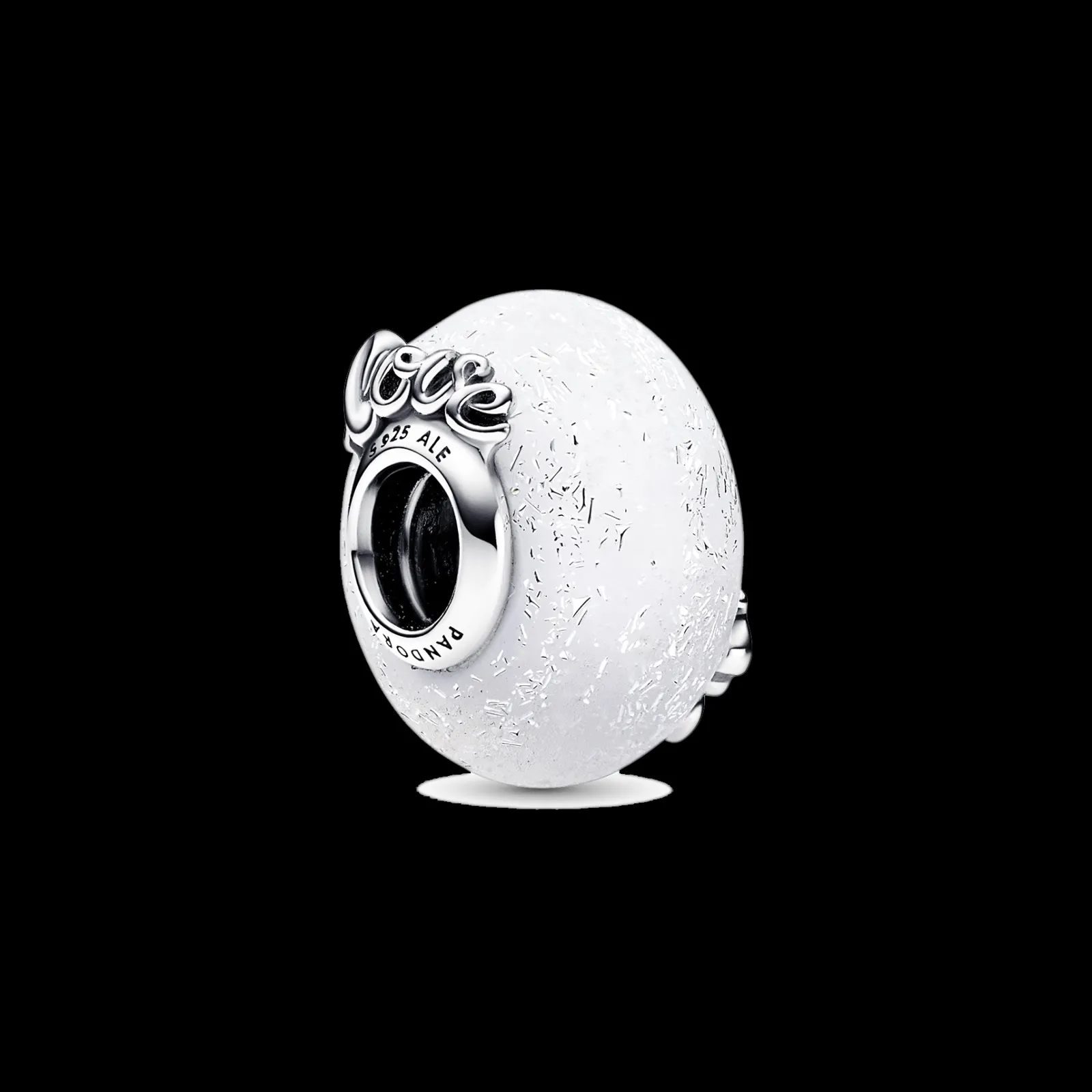 Conta Murano Branco Mae & Amor-Pandora Shop