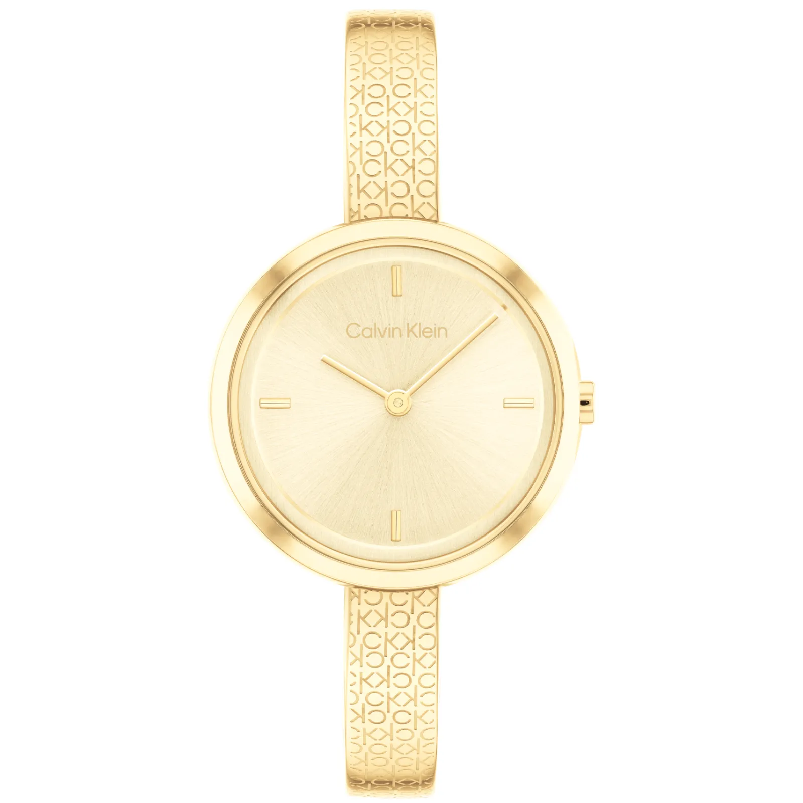 Dourado E Bangle Em Aco-Calvin Klein Watches Clearance