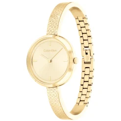 Dourado E Bangle Em Aco-Calvin Klein Watches Clearance