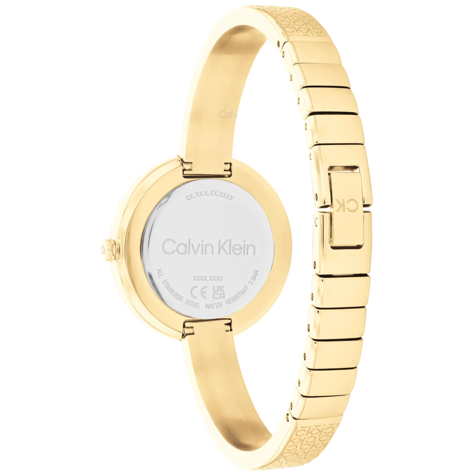 Dourado E Bangle Em Aco-Calvin Klein Watches Clearance