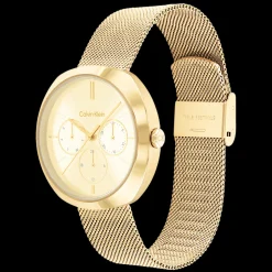 Dourado Em Malha Milanesa-Calvin Klein Watches Best Sale