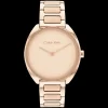 Dourado Rosa Em Aco-Calvin Klein Watches Clearance