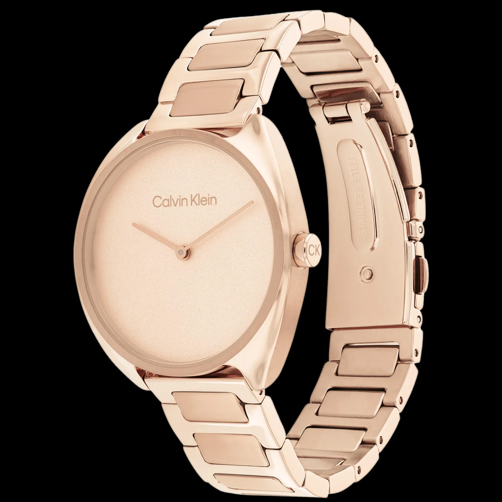 Dourado Rosa Em Aco-Calvin Klein Watches Clearance