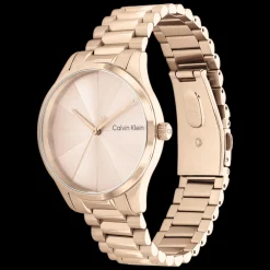 Dourado Rosa Em Aco-Calvin Klein Watches Cheap