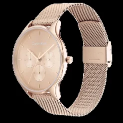 Dourado Rosa Em Malha Milanesa-Calvin Klein Watches Hot