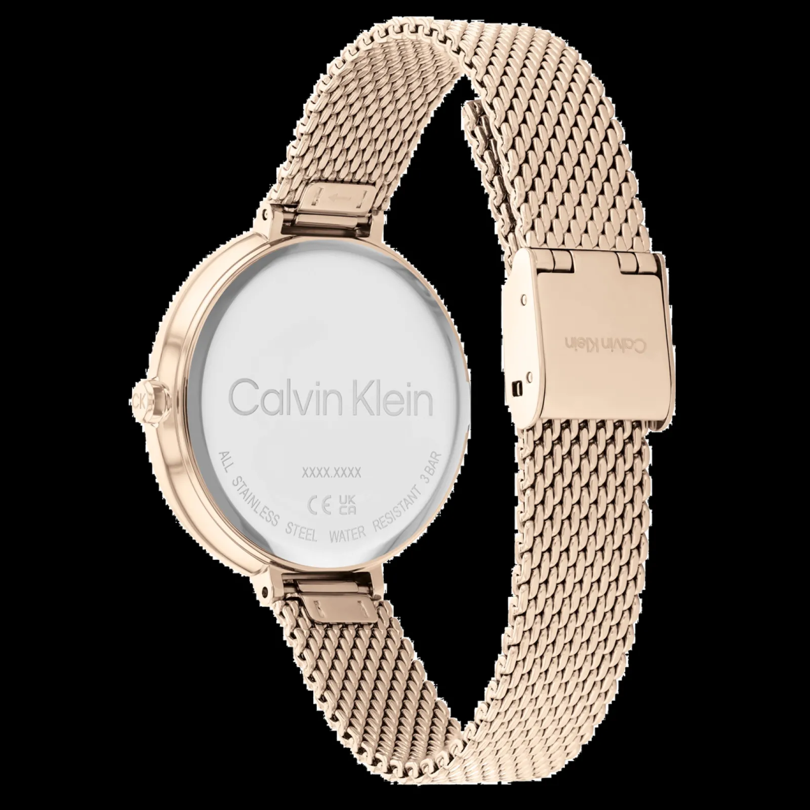 Dourado Rosa Em Malha Milanesa-Calvin Klein Watches Cheap
