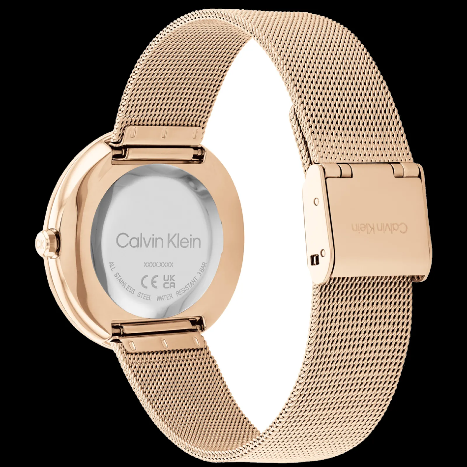 Dourado Rosa Em Malha Milanesa-Calvin Klein Watches Cheap