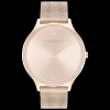 Dourado Rosa Em Malha Milanesa-Calvin Klein Watches Cheap