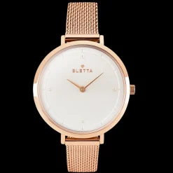 Relogio Pearl Dourado Rosa-Eletta Shop