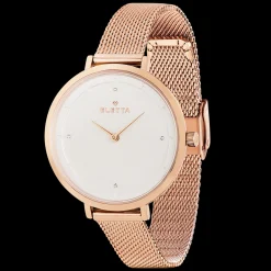 Relogio Pearl Dourado Rosa-Eletta Shop