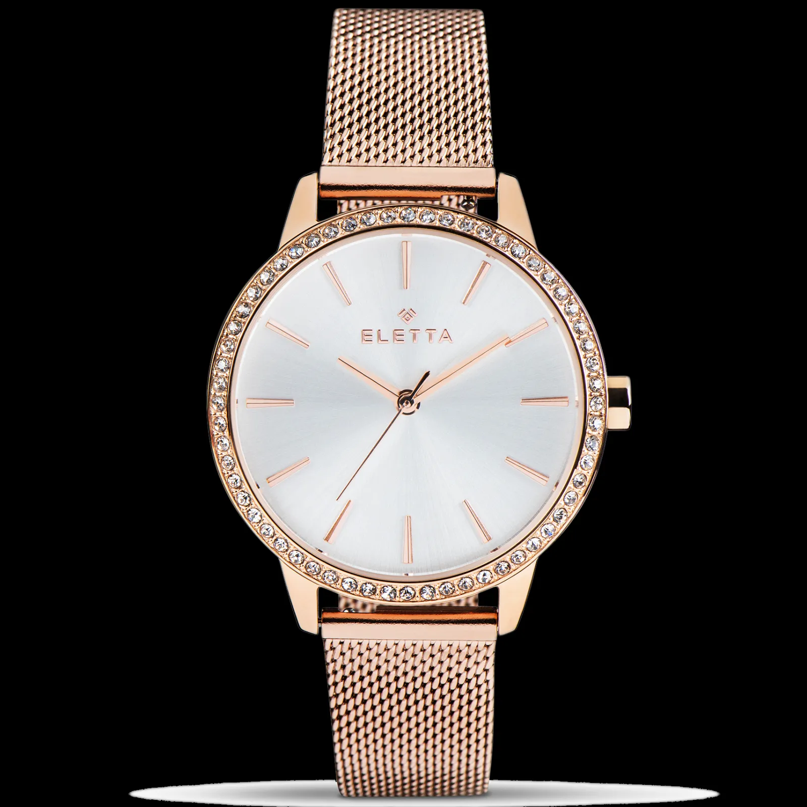 Relogio Quartz Dourado Rosa-Eletta Hot