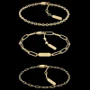 Gift Set Pulseiras Em Dourado-Calvin Klein Jewelry New