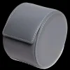 Grey Leather Watch Roll-Kross Studio Best