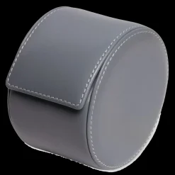 Grey Leather Watch Roll-Kross Studio Best
