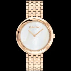 Madre-Perola Dourado Rosa Em Aco-Calvin Klein Watches Flash Sale