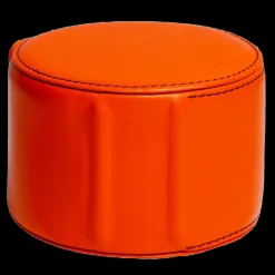 Orange Leather Watch Roll-Kross Studio Flash Sale