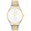 Prateado E Dourado Em Aco-Calvin Klein Watches New