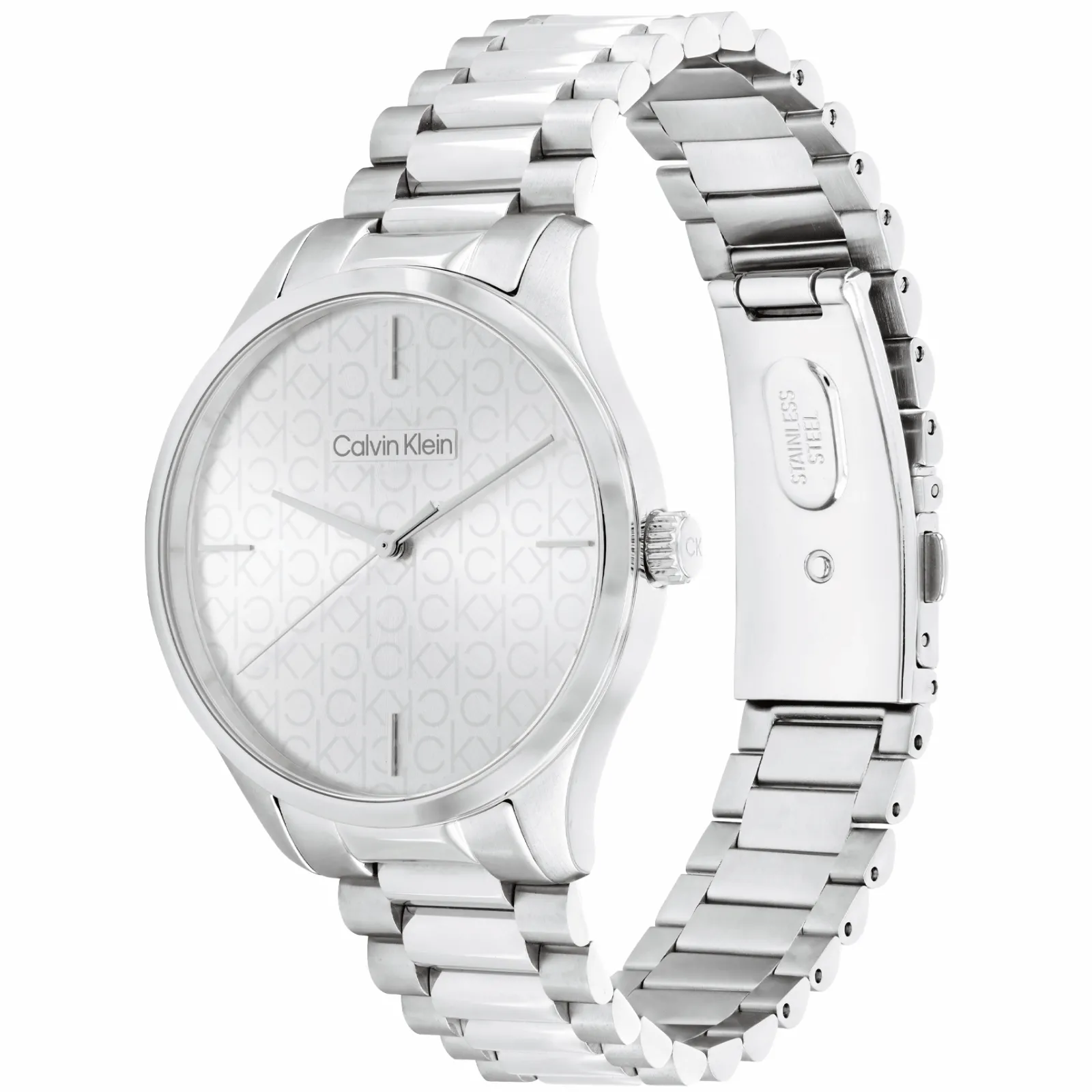 Prateado Em Aco-Calvin Klein Watches Cheap