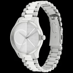 Prateado Em Aco-Calvin Klein Watches Fashion