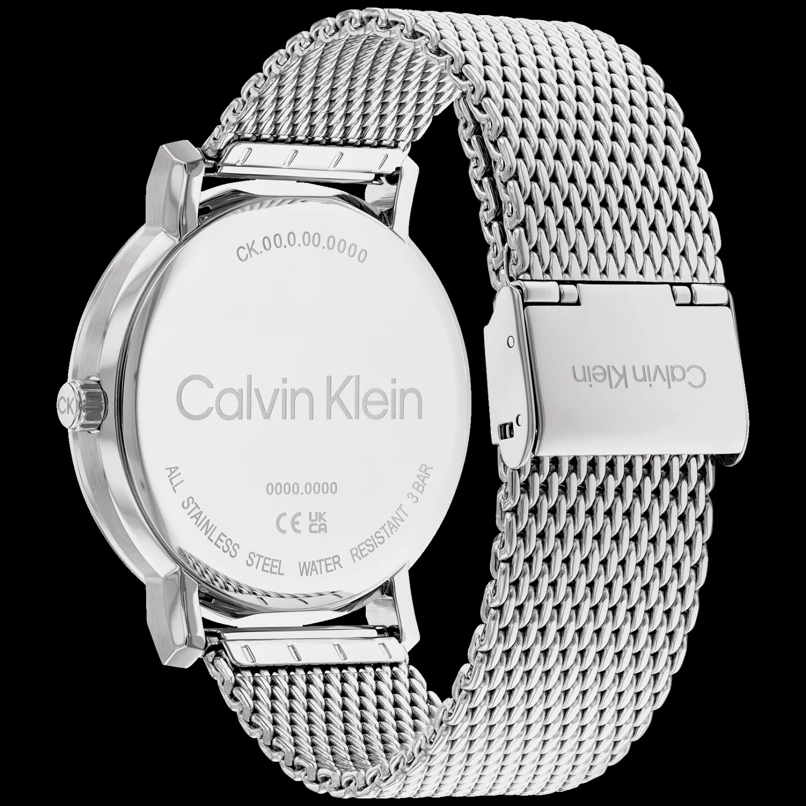 Preto E Aco Em Malha Milanesa-Calvin Klein Watches Fashion