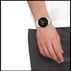 Preto E Aco Em Malha Milanesa-Calvin Klein Watches Shop