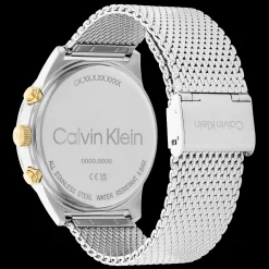 Preto E Aco Em Malha Milanesa-Calvin Klein Watches Shop