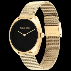 Preto E Dourado Em Malha Milanesa-Calvin Klein Watches Sale