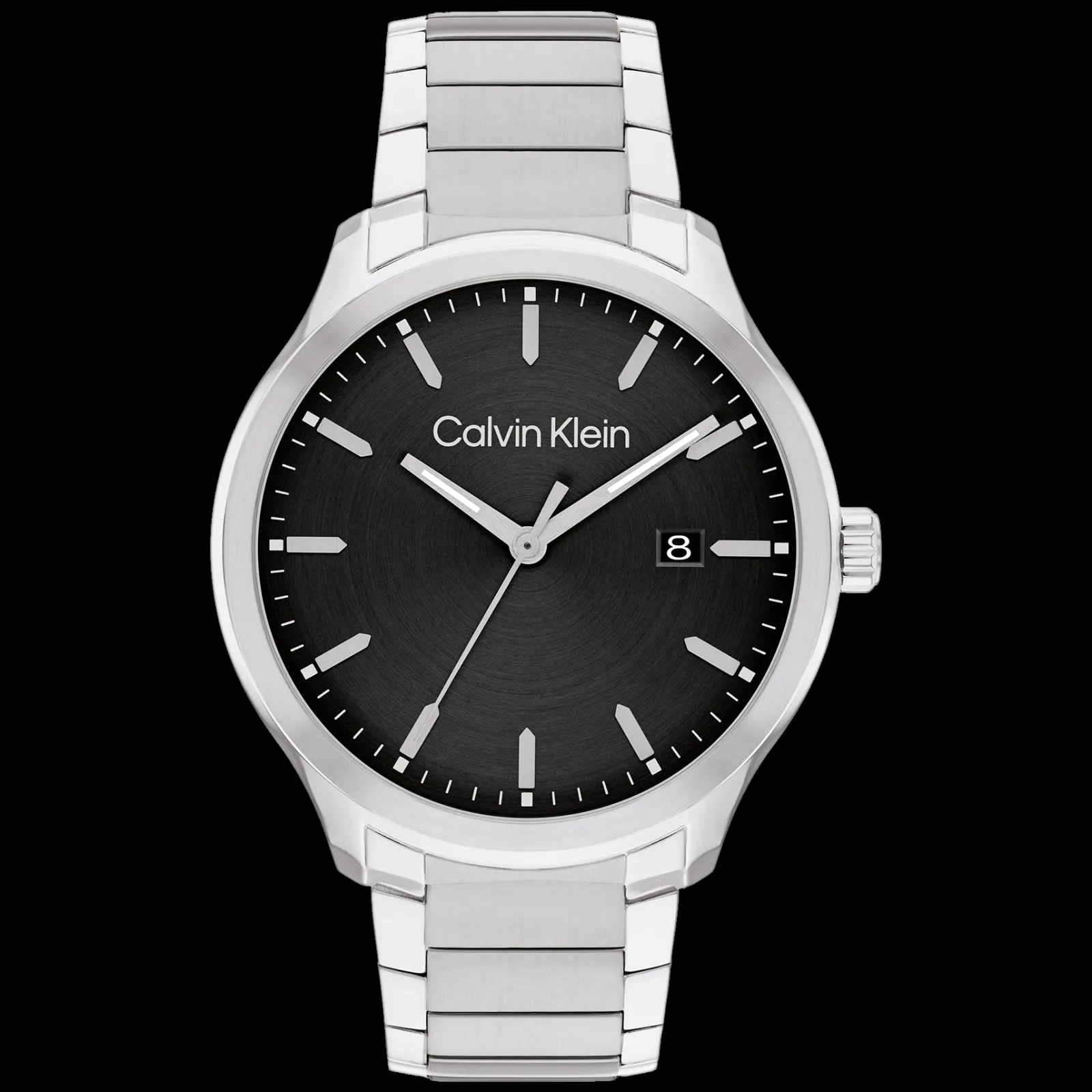 Preto E Prateado Em Aco-Calvin Klein Watches Best