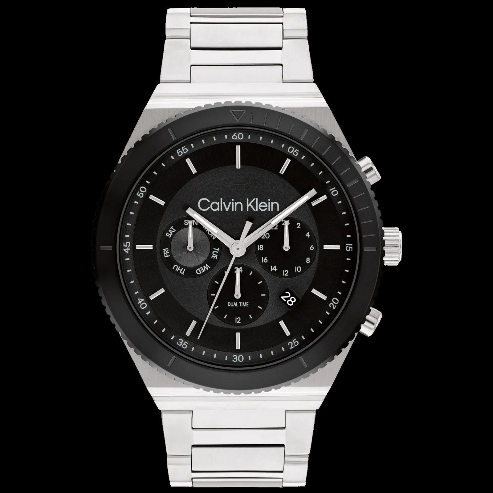 Preto Em Aco-Calvin Klein Watches Flash Sale