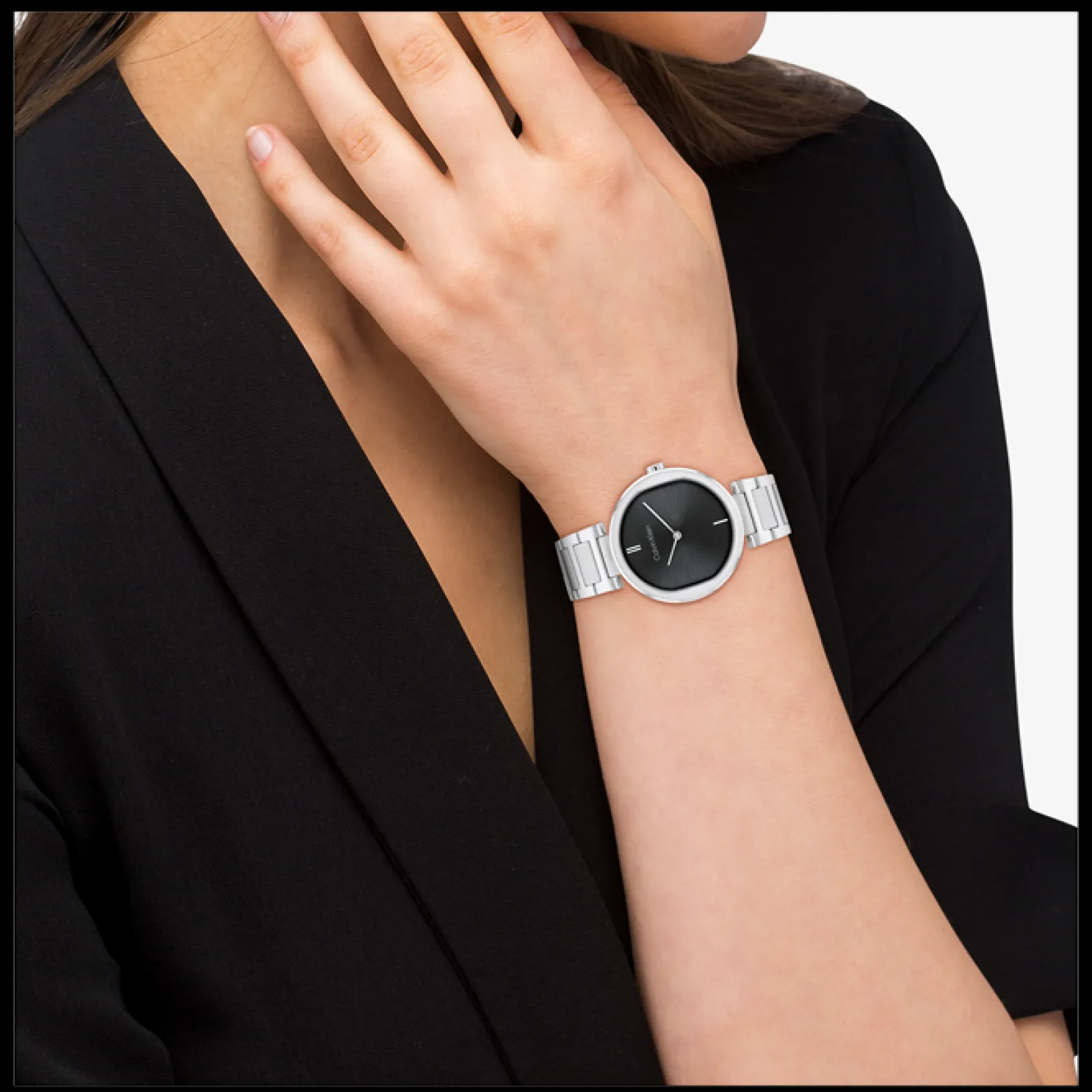 Preto Em Aco-Calvin Klein Watches Clearance