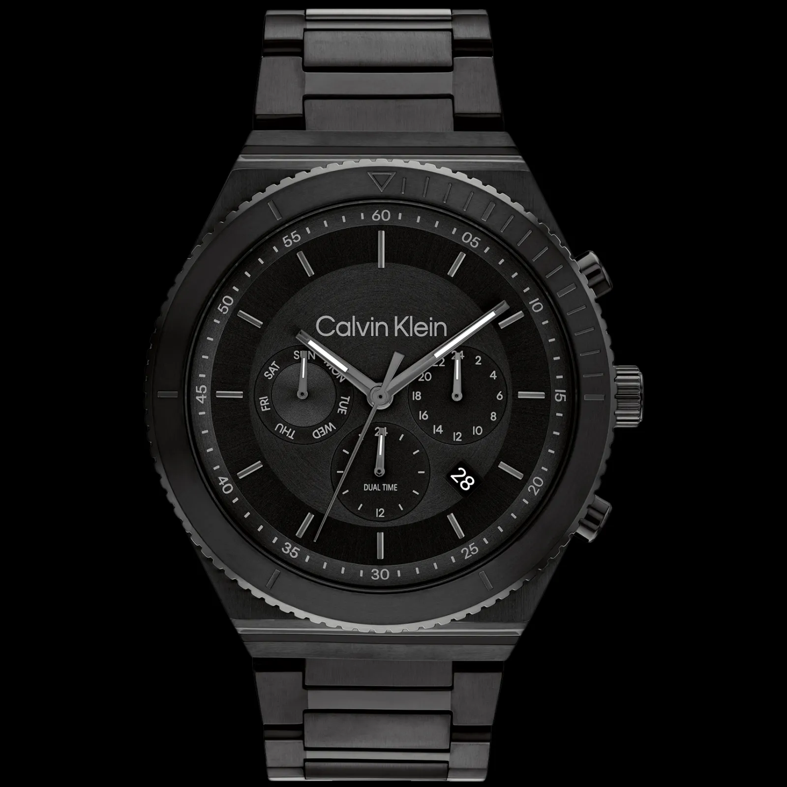 Preto Em Aco-Calvin Klein Watches Sale