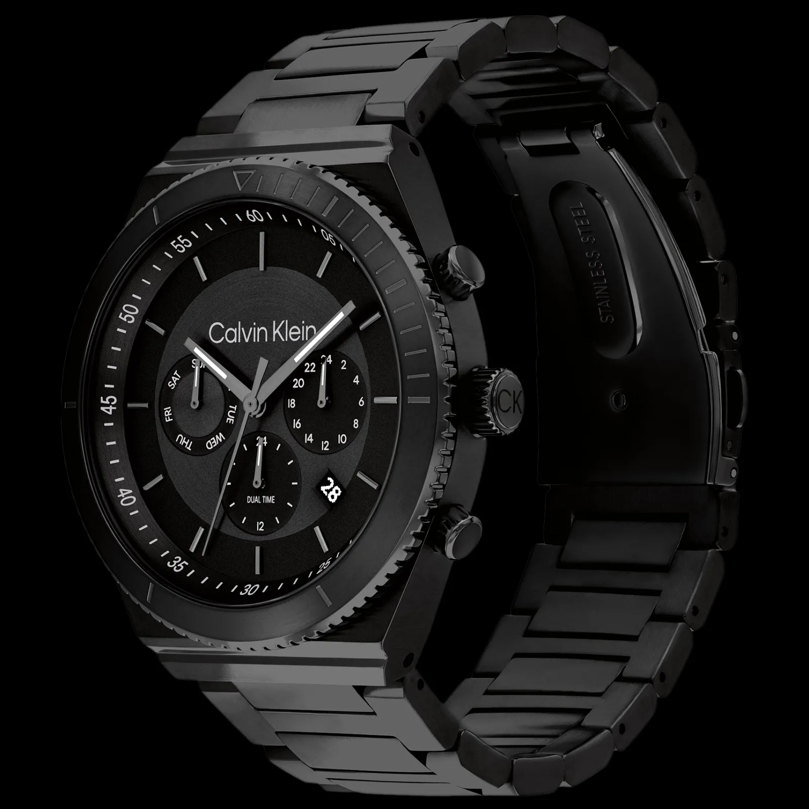 Preto Em Aco-Calvin Klein Watches Sale