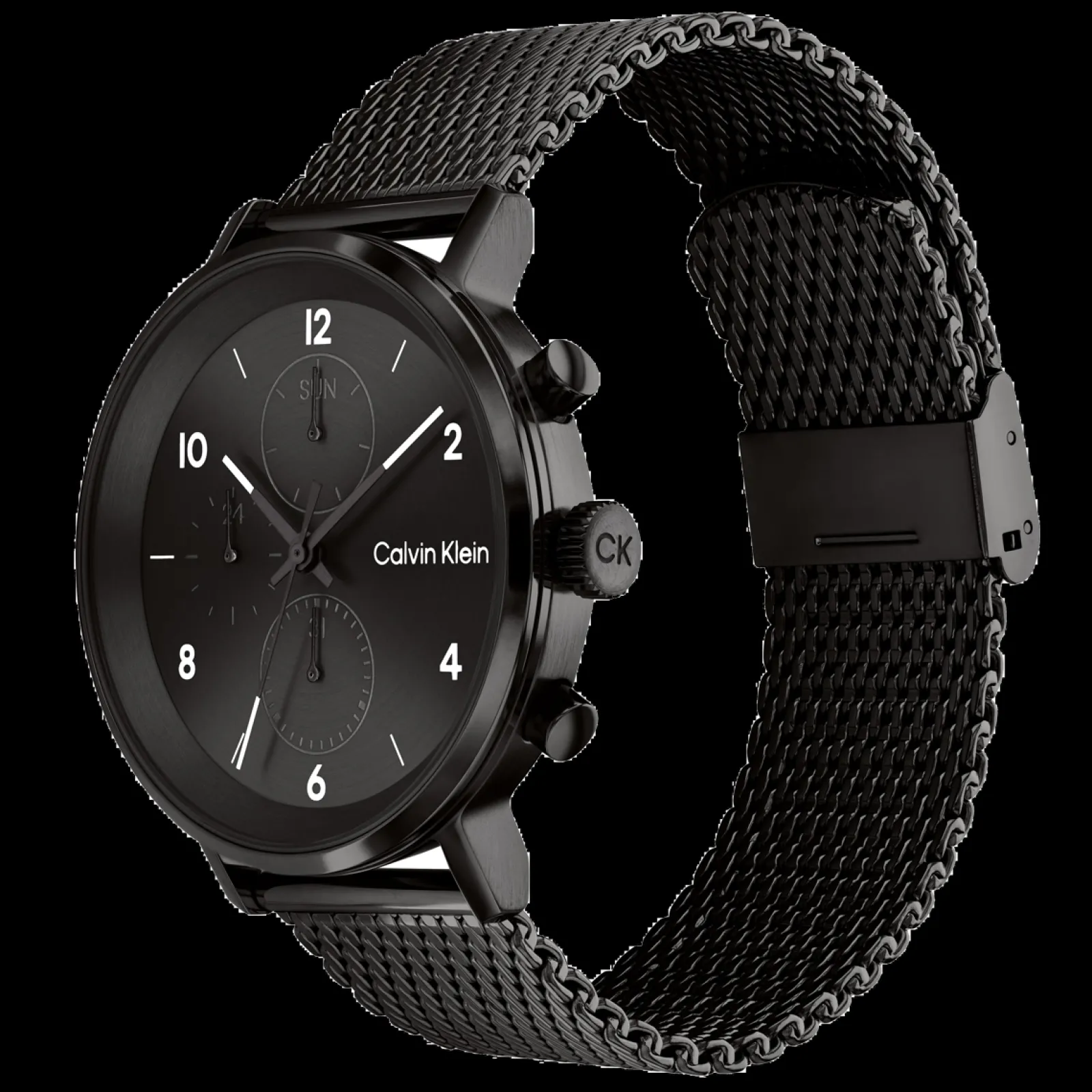 Preto Em Malha Milanesa-Calvin Klein Watches Best