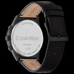Preto Em Pele Preta-Calvin Klein Watches Outlet