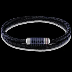 Pulseira Aco E Pele Azul Iman-Tommy Hilfiger Jewelry Discount
