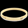 Pulseira Bangle Dourada E Cristal-Tommy Hilfiger Jewelry Discount