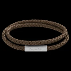 Pulseira Dupla Em Pele Castanha-Calvin Klein Jewelry Best Sale