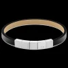 Pulseira Em Pele Preta E Aco-Calvin Klein Jewelry Outlet