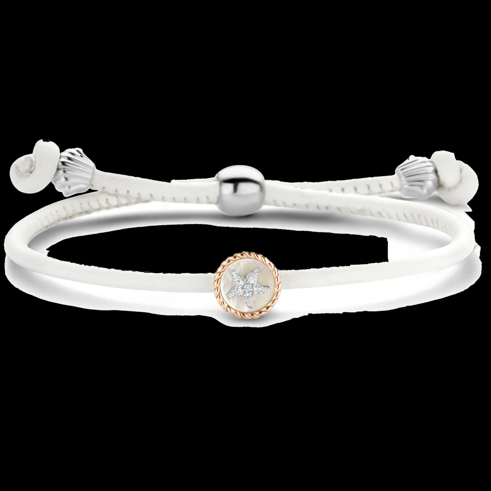 Pulseira Ouro Rosa, Prata E Madreperola-Tirisi Moda Discount