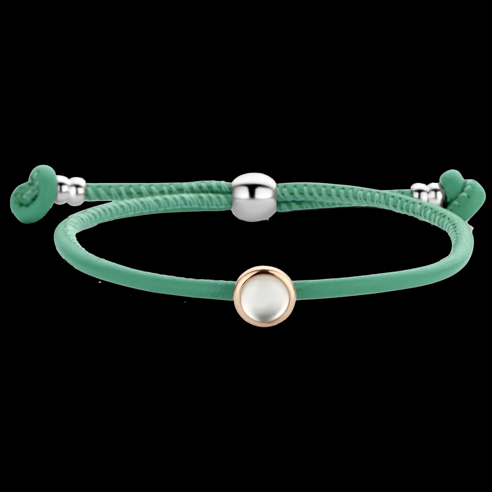 Pulseira Ouro Rosa, Prata E Quartzo-Tirisi Moda Cheap