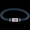 Pulseira Pele Azul Fecho Aco Iman-Tommy Hilfiger Jewelry Shop