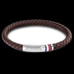 Pulseira Pele Castanha Aco Iman-Tommy Hilfiger Jewelry New