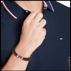 Pulseira Pele Castanha Fecho Aco Iman-Tommy Hilfiger Jewelry Fashion