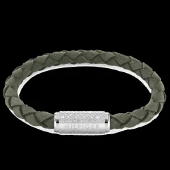 Pulseira Pele Verde Fecho Aco Iman-Tommy Hilfiger Jewelry Discount