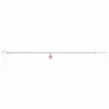 Pulseira Prata Heart Pink-NOA Kids Shop