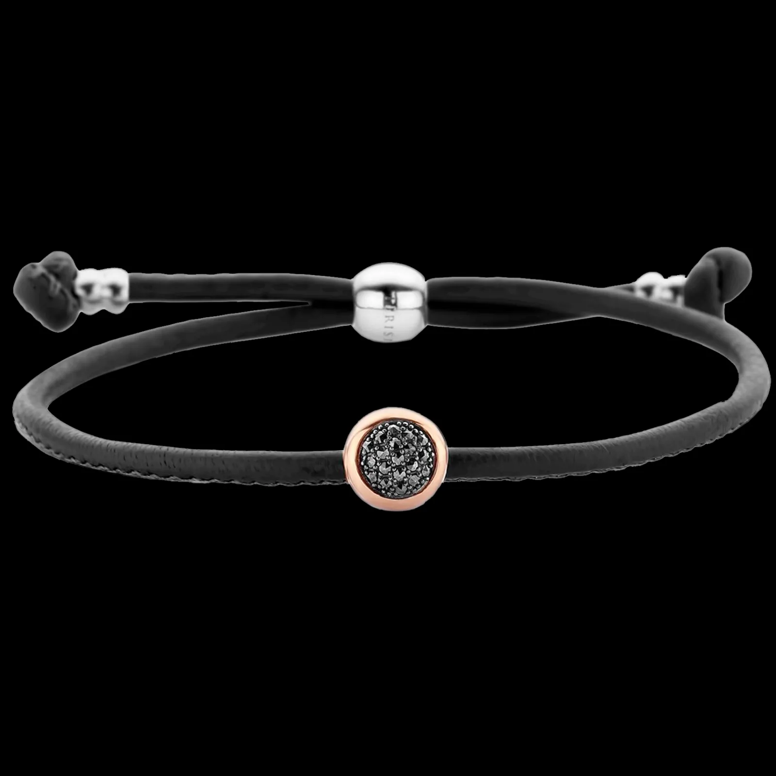 Pulseira Preta Com Or, Prata E Marcassit-Tirisi Moda Shop