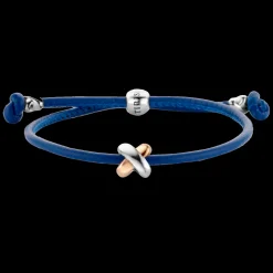 Pulseira X Azul Ouro Rosa E Prata-Tirisi Moda Discount