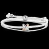 Pulseira X Branca Com Prata E Ouro Rosa-Tirisi Moda New