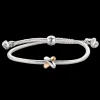 Pulseira X Branca Ouro Amarelo E Prata-Tirisi Moda Best Sale